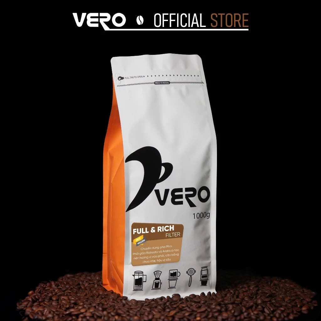 ヴェロ フル＆リッチ フィルターコーヒー豆 1000g (ロブスタ種)