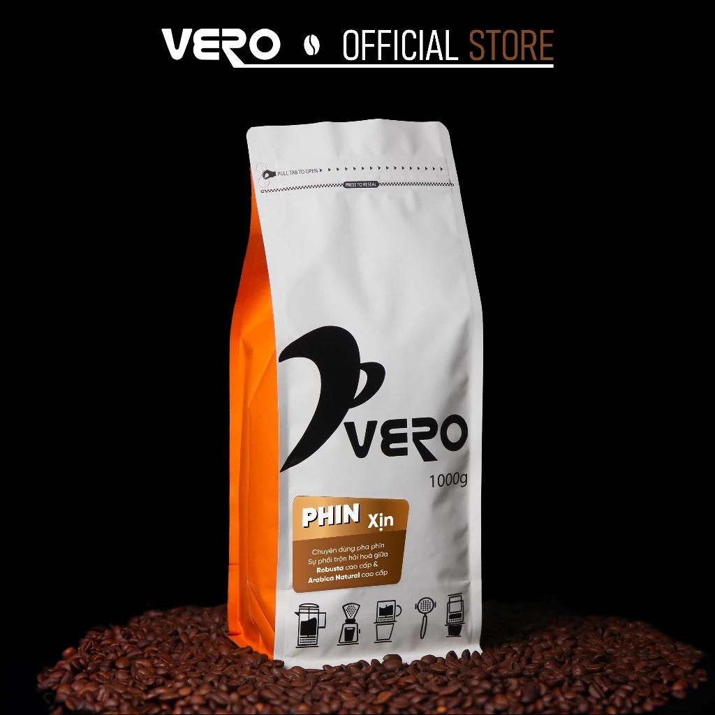 ヴェロフィン『本物』ベトナム伝統コーヒー豆 ホールビーンズ 1kg