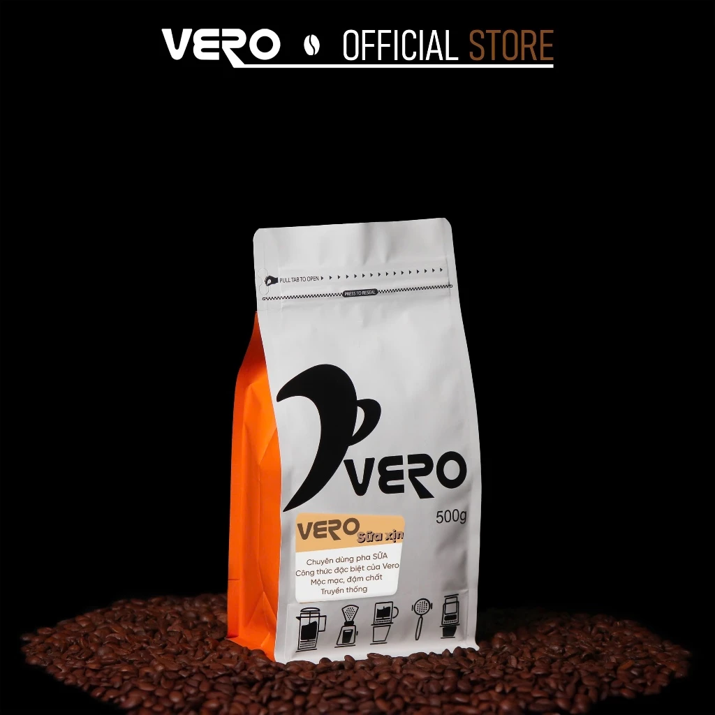 ベロ ミルク専用コーヒー豆（500g, ホールビーン）