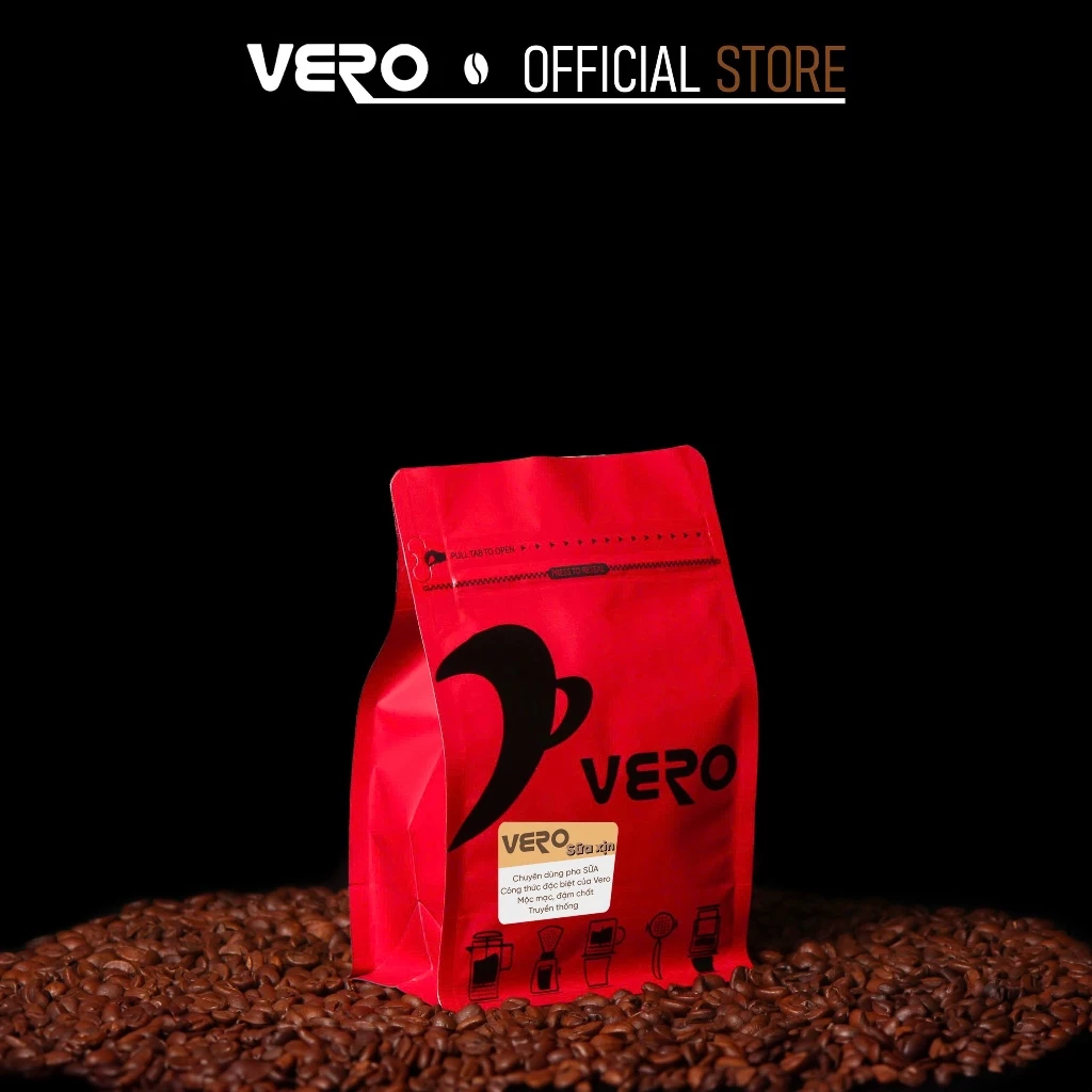 ヴェロ ミルク用コーヒー粉 (専門ブレンド) 250g - 細挽きフィルターコーヒー