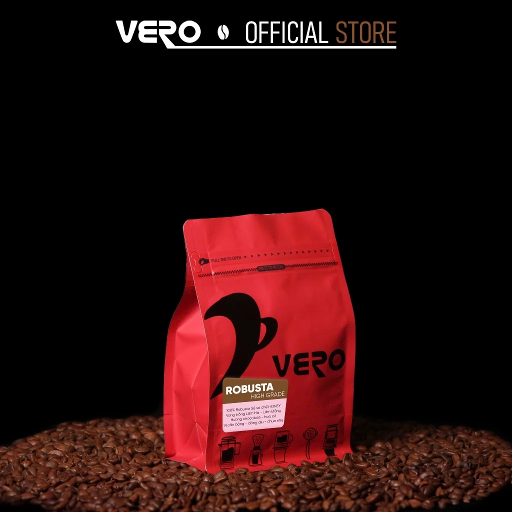 Vero Robusta ハイグレード 挽き豆コーヒー（エスプレッソマシン用）250g