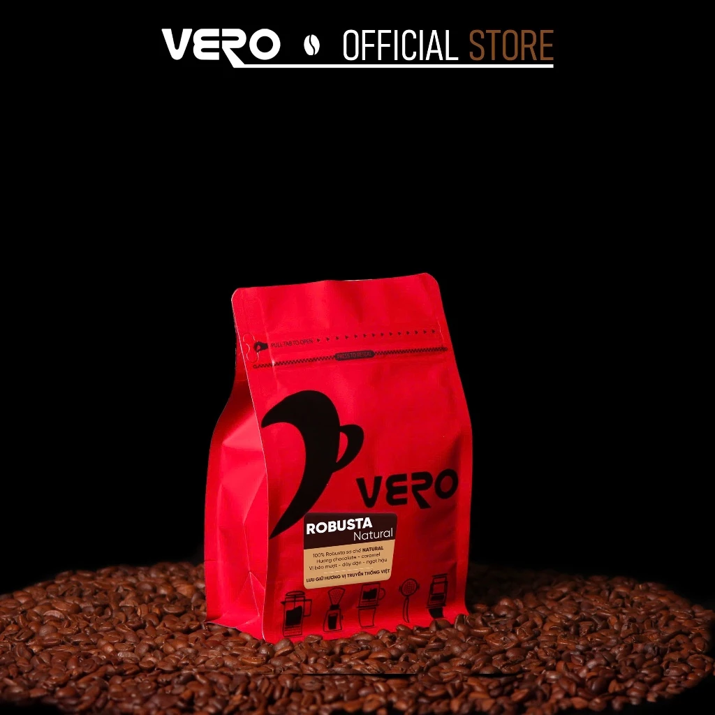 ベロ ロブスタ ナチュラル挽きコーヒー粉 250g (ベトナム式フィルター用)