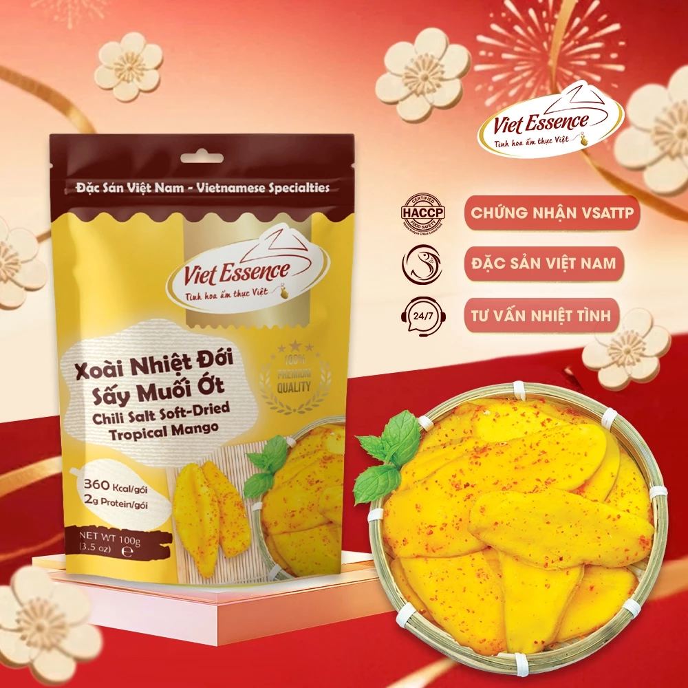 ベトエッセンス スパイシーソルトドライマンゴー - 柔らかドライマンゴー（100g）