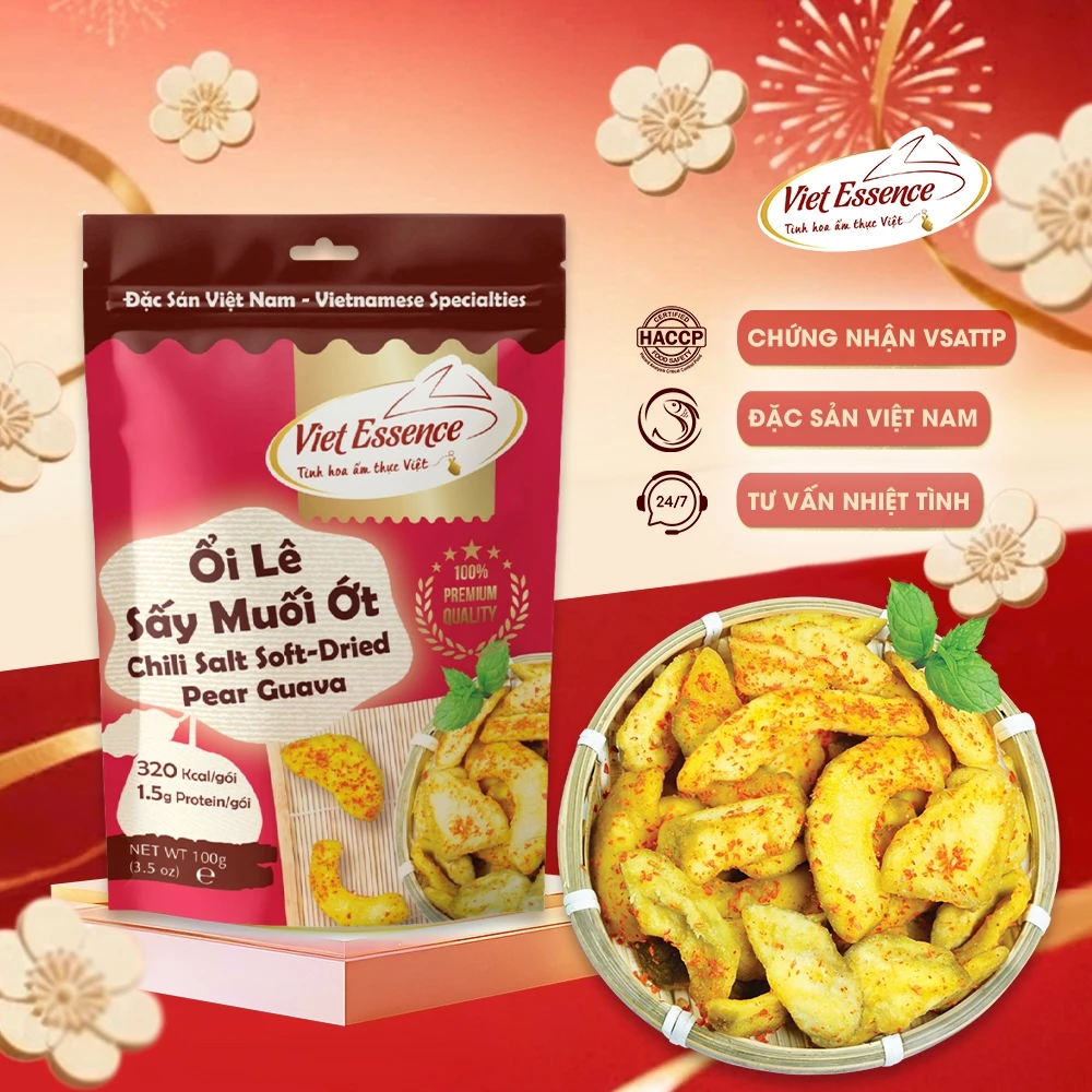 Viet Essence 台湾梨グアバ ソフトドライ チリソルト風味 (100g)