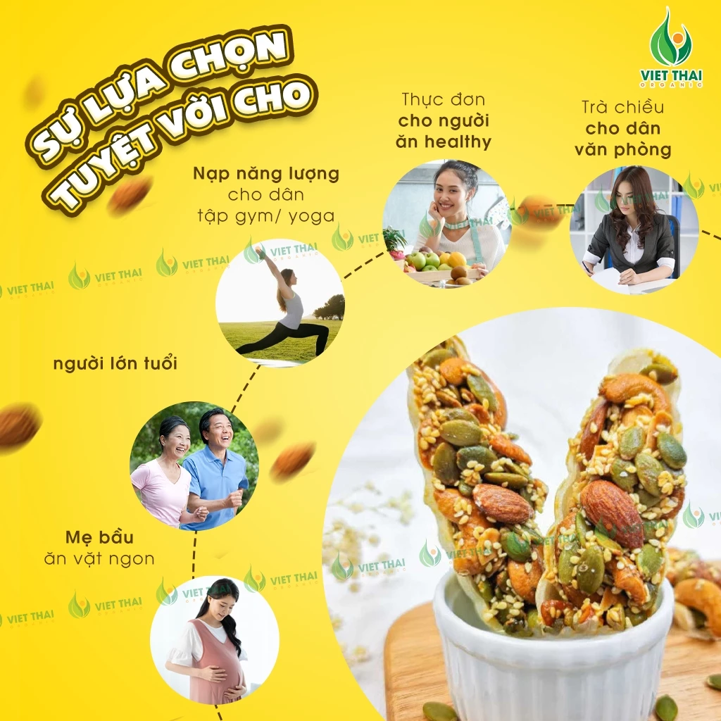 ベトタイ 舟形ミックススーパーシードバー 砂糖不使用 低カロリー 栄養エナジースティック 250g