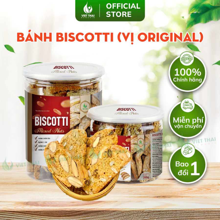 ベトナムタイ 全粒粉スーパーシード ヘルシービスコッティ 伝統の味 200g