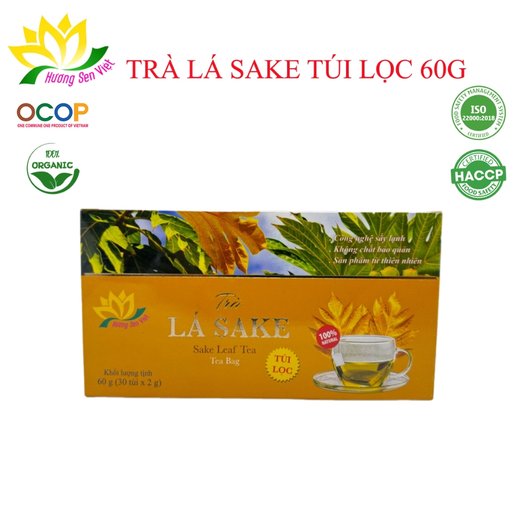 HƯƠNG SEN VIỆT ハーバルティー サケ葉ティーバッグ 天然成分使用 60g フォイル包装 HƯƠNG SEN VIỆT