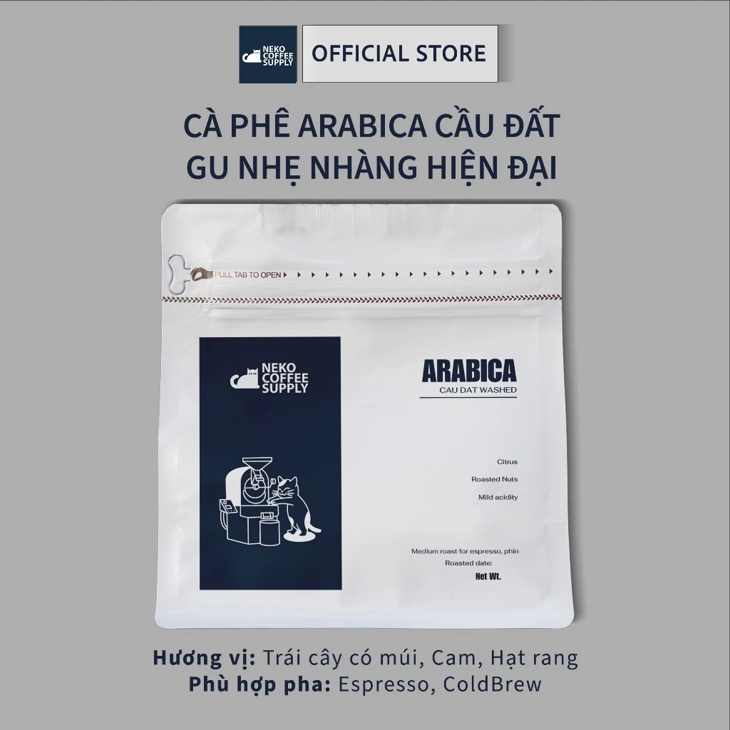 ベトナム カウダット アラビカコーヒー (中挽き) エスプレッソ用 500g - Neko Specialty Coffee