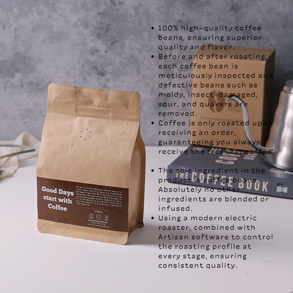 ベトナム ラングビアン アラビカ スペシャルティコーヒー 粗挽き ブラックハニー製法 ライトプラスロースト 250g