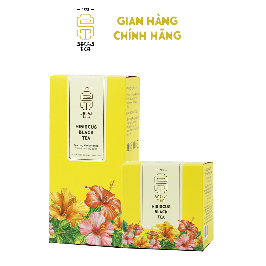 Vietnam Coffee アトソ ハイビスカスティー 黒茶とハイビスカスのブレンド 温冷両用 20袋入り