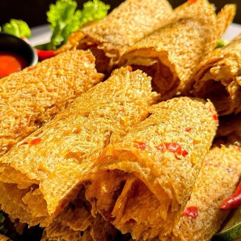 ベトナム ダナン特産 味付けプレスイカ姿干し - 200g