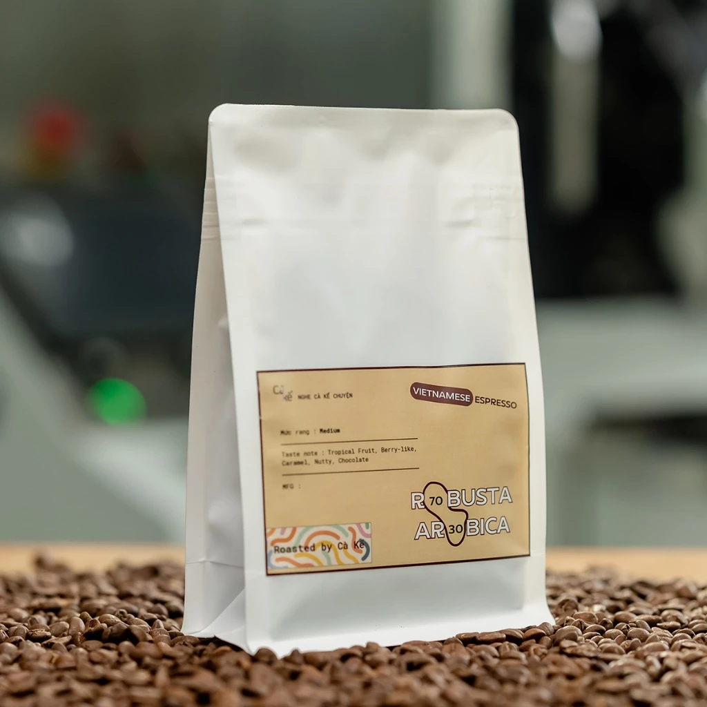 ベトナムエスプレッソブレンド コーヒー粉 500g （ロブスタ70% | アラビカ30%） - フィン・エスプレッソマシン用