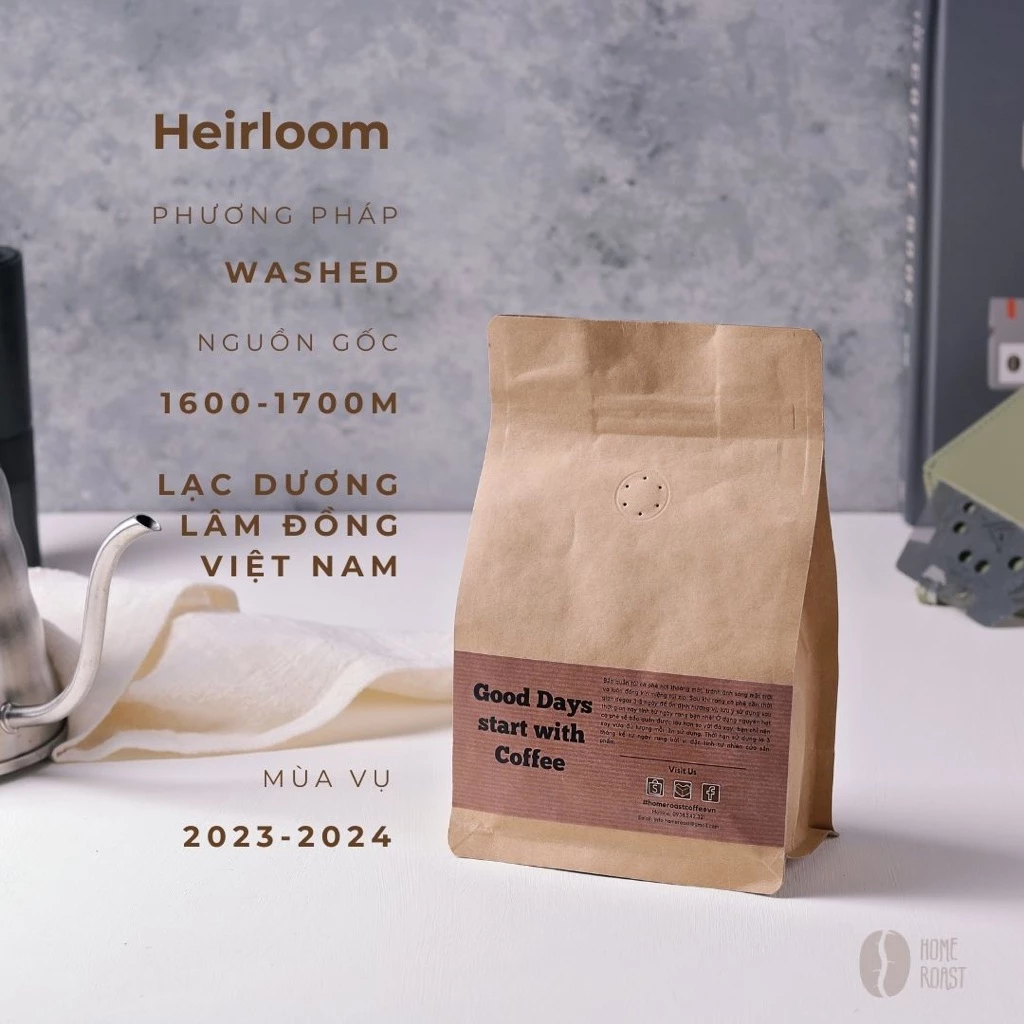 ベトナム ラクズオン産 アラビカ種 スペシャリティコーヒー 粗挽き ライトロースト (ウォッシュド製法) 250g