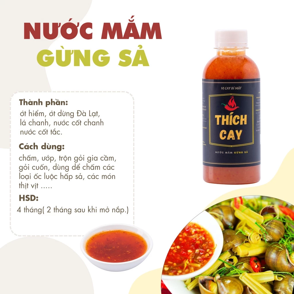 ベトナム伝統 旨辛生姜レモングラス魚醤 250ml (タレ・鶏肉・和え物・海鮮用)