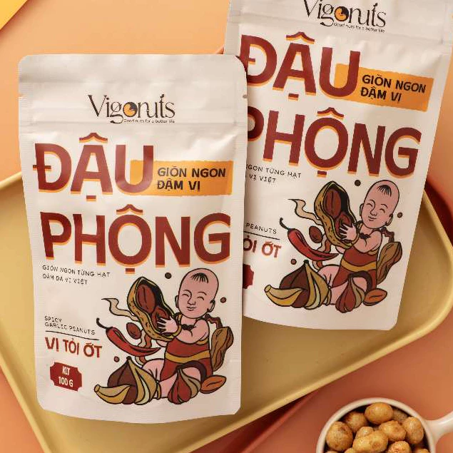 VIGONUTS ガーリックチリピーナッツ 100g - カリカリ香ばしい新感覚おつまみ・おやつ