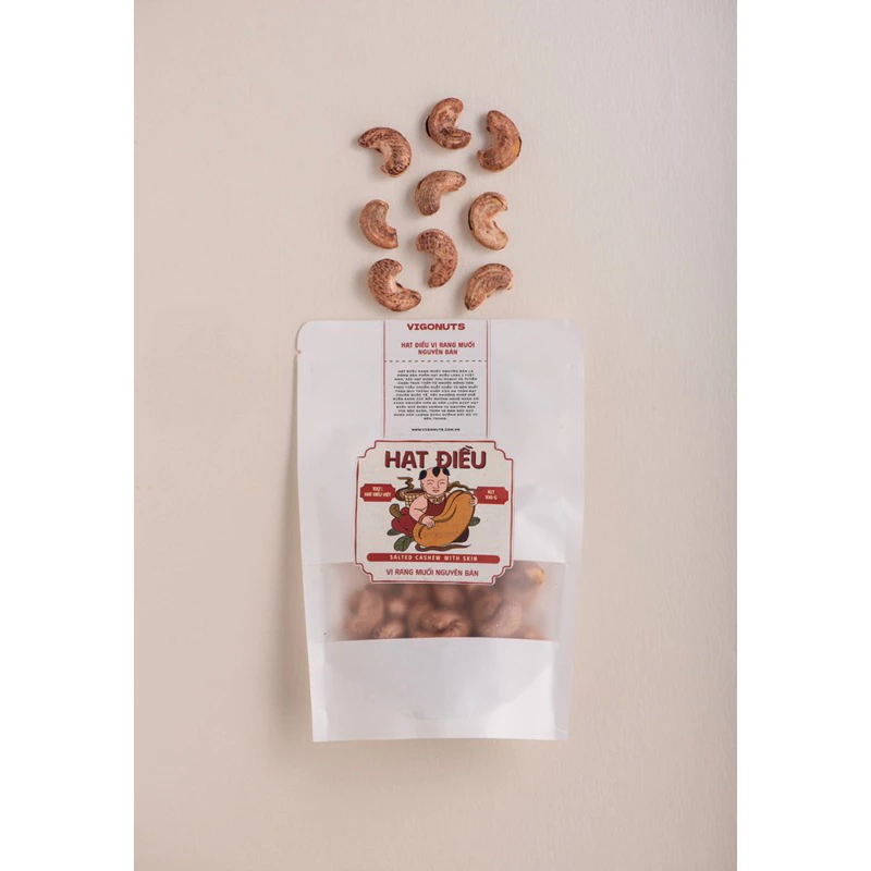 VIGONUTS 高級ローストカシューナッツ（塩味）オリジナル 300g - たっぷりプロテイン、ミネラル、ビタミン