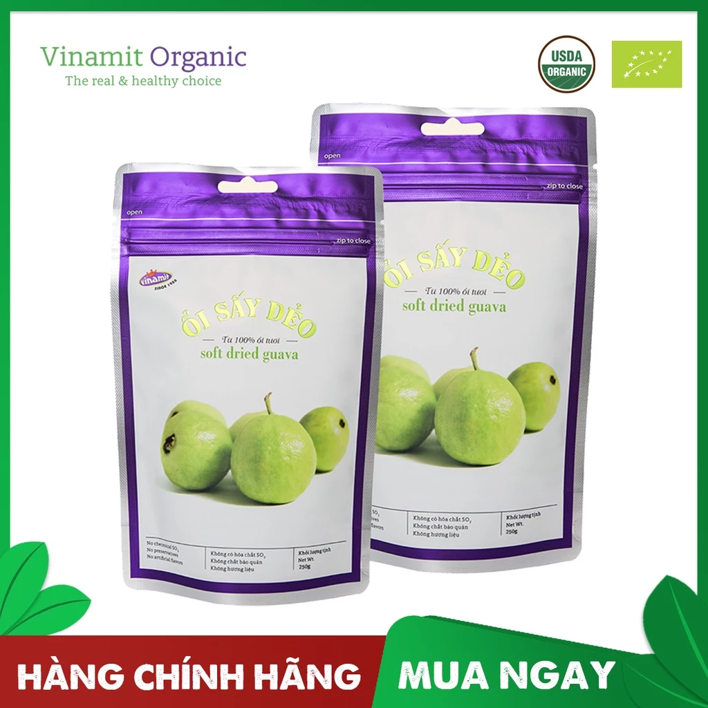 Vinamit ソフトドライグアバ 250g – ベトナム産無添加ドライフルーツ