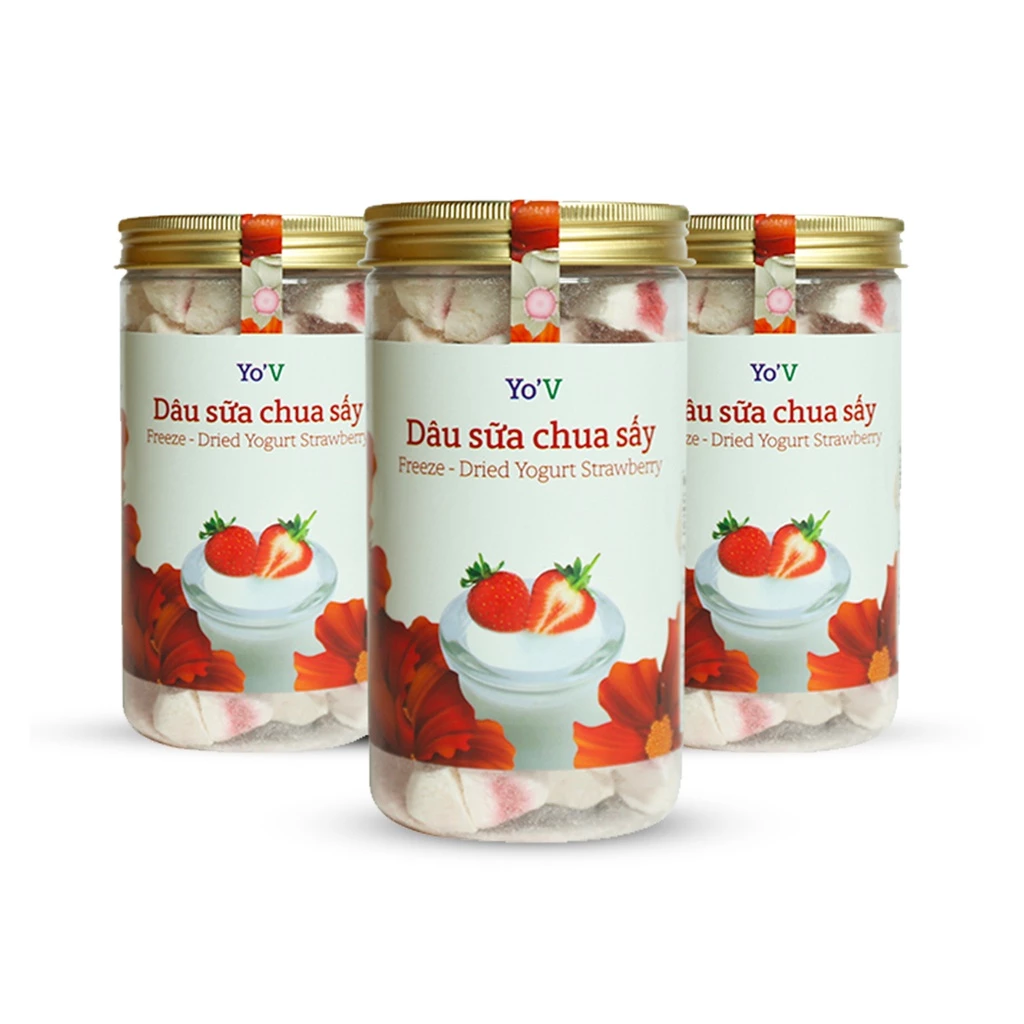 Vinamit YoV フリーズドライヨーグルト ストロベリー 90g缶