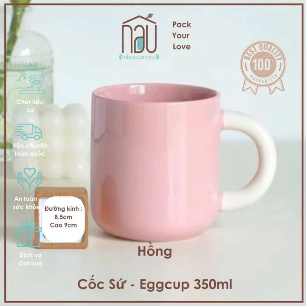 ヴィンテージ風 ピンク エッグカップ型 陶器マグカップ | 紅茶・コーヒーに | 新築祝い・誕生日・法人ギフトに