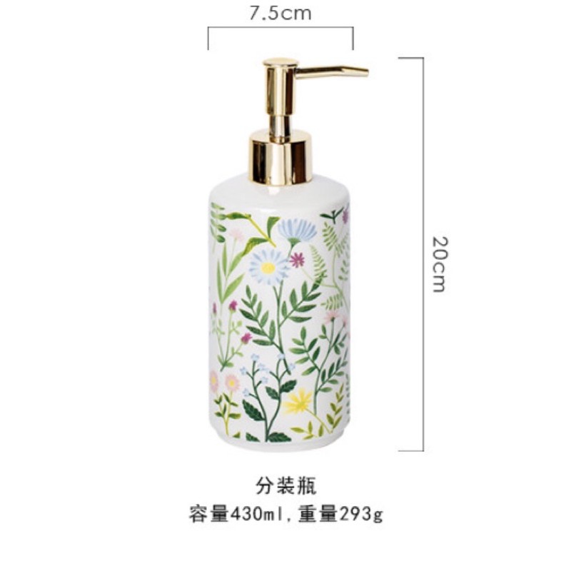 ビンテージバス グリーンリーフ ディスペンサーボトル セラミック製 500ml VBS