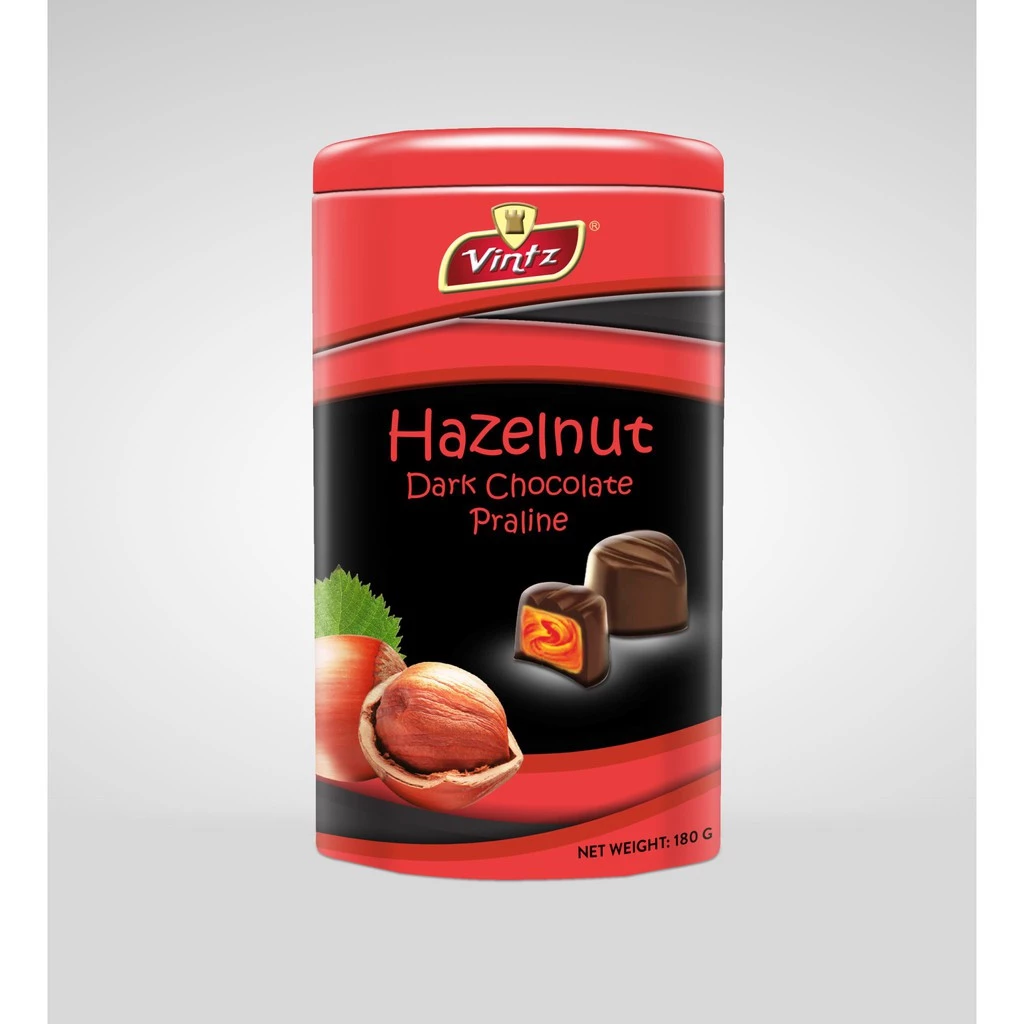 Vintz 180g ヘーゼルナッツクリーム入りレッドチョコレート（マレーシア正規品）