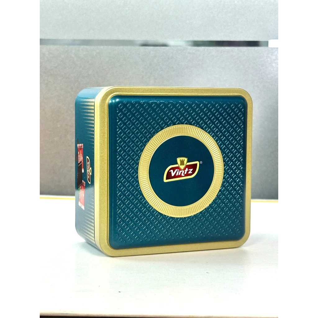 Vintz スクエア HVブルー チョコレート 90g マレーシア産 | 個包装 上質 カカオ