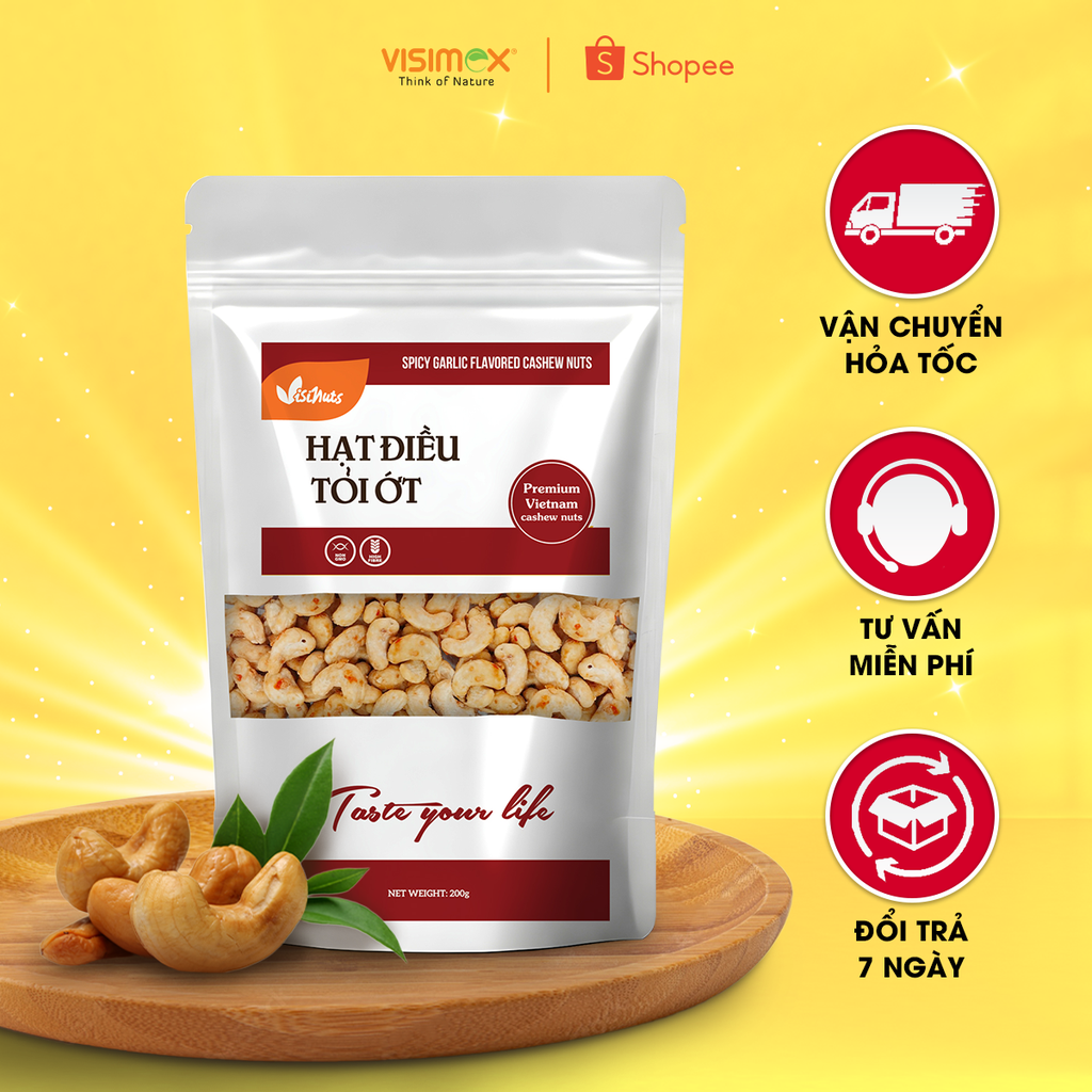 Visinuts ガーリックチリカシューナッツ 200gパック