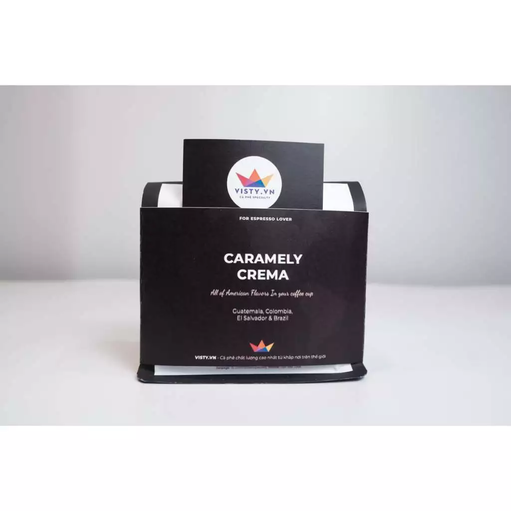 Visty アメリカ大陸ブレンド カラメリークレマ 細挽きコーヒー粉（Phin用）250g