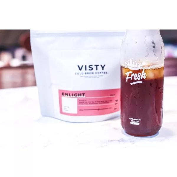 Visty Enlight エチオピア産コールドブリューブレンドコーヒー 500g ホールビーン