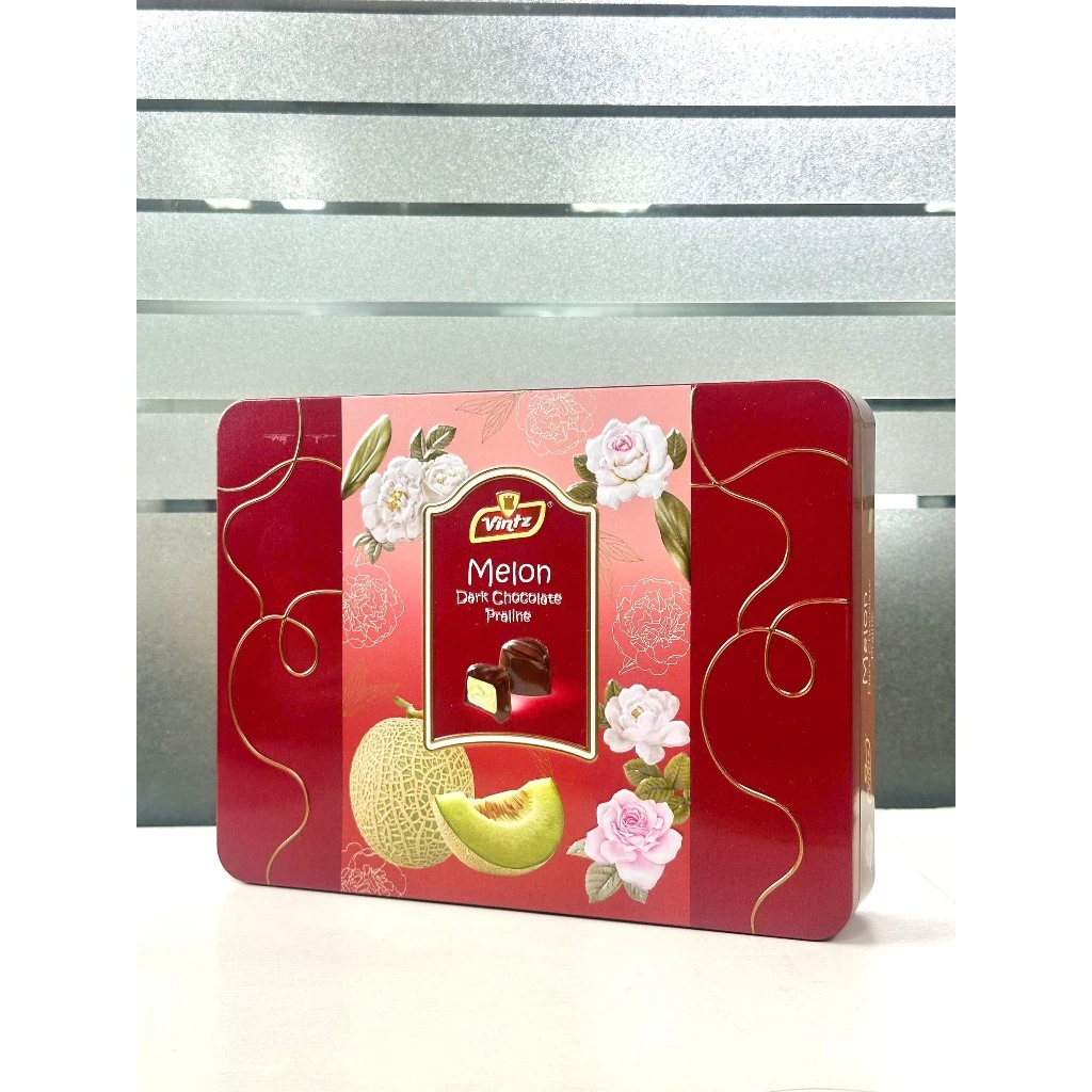 マレーシア産 Vitnzレッド メロン風味チョコレート 140g - 幸せを呼ぶトロピカルスイーツ