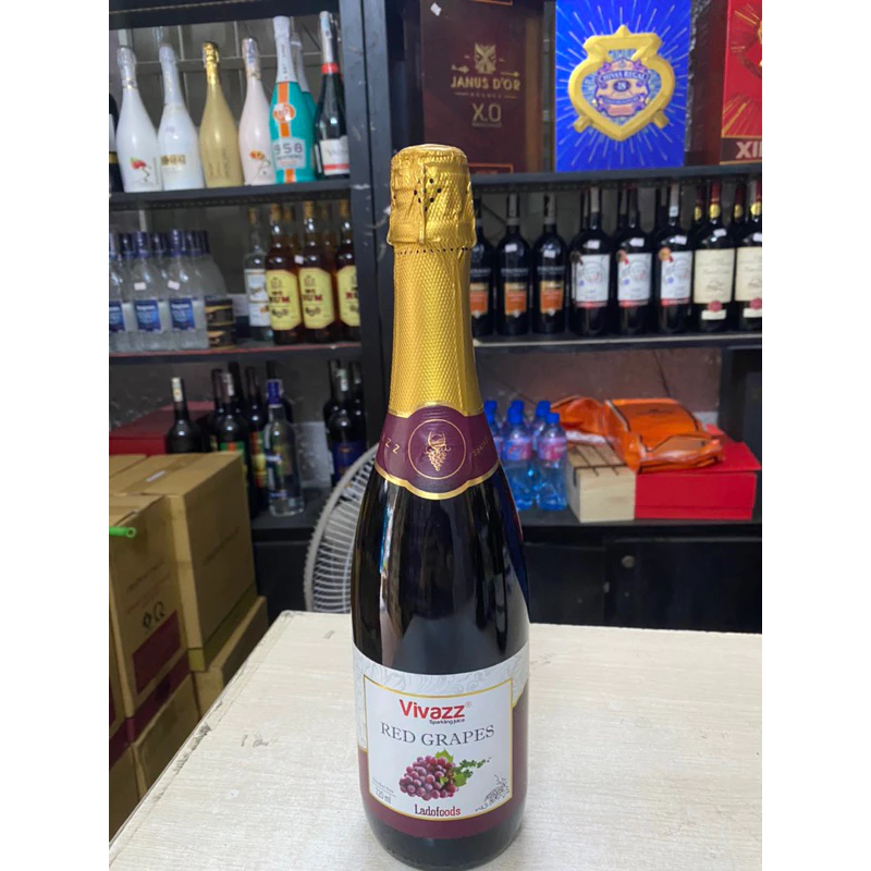 ダラット VIVAZZ スパークリンググレープジュース 赤 720ml