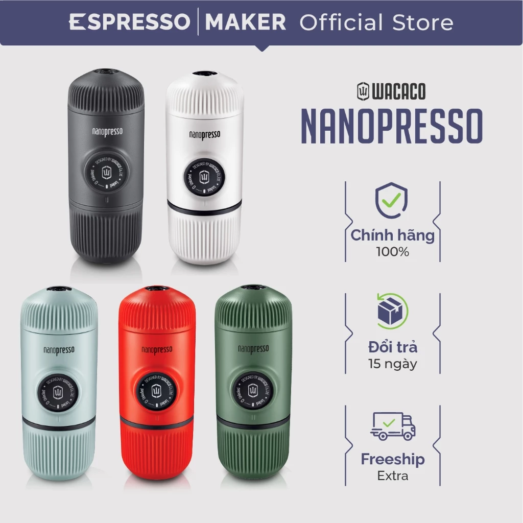 Wacaco Nanopresso (ワカコ ナノプレッソ) \ ポータブルエスプレッソメーカー \ 24ヶ月公式保証付き