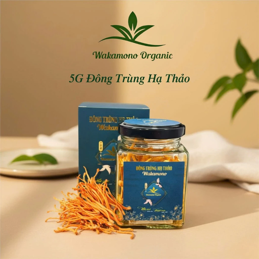 Wakamono 高級フリーズドライ冬虫夏草 5g - 純粋な栄養素を完全保持