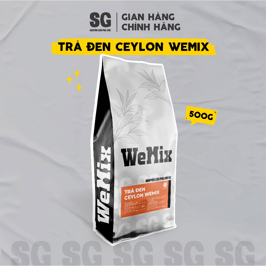 Wemix セイロン紅茶 | 100g袋 |ミルクティーとフルーティーティーを作る | SGを混合するための材料