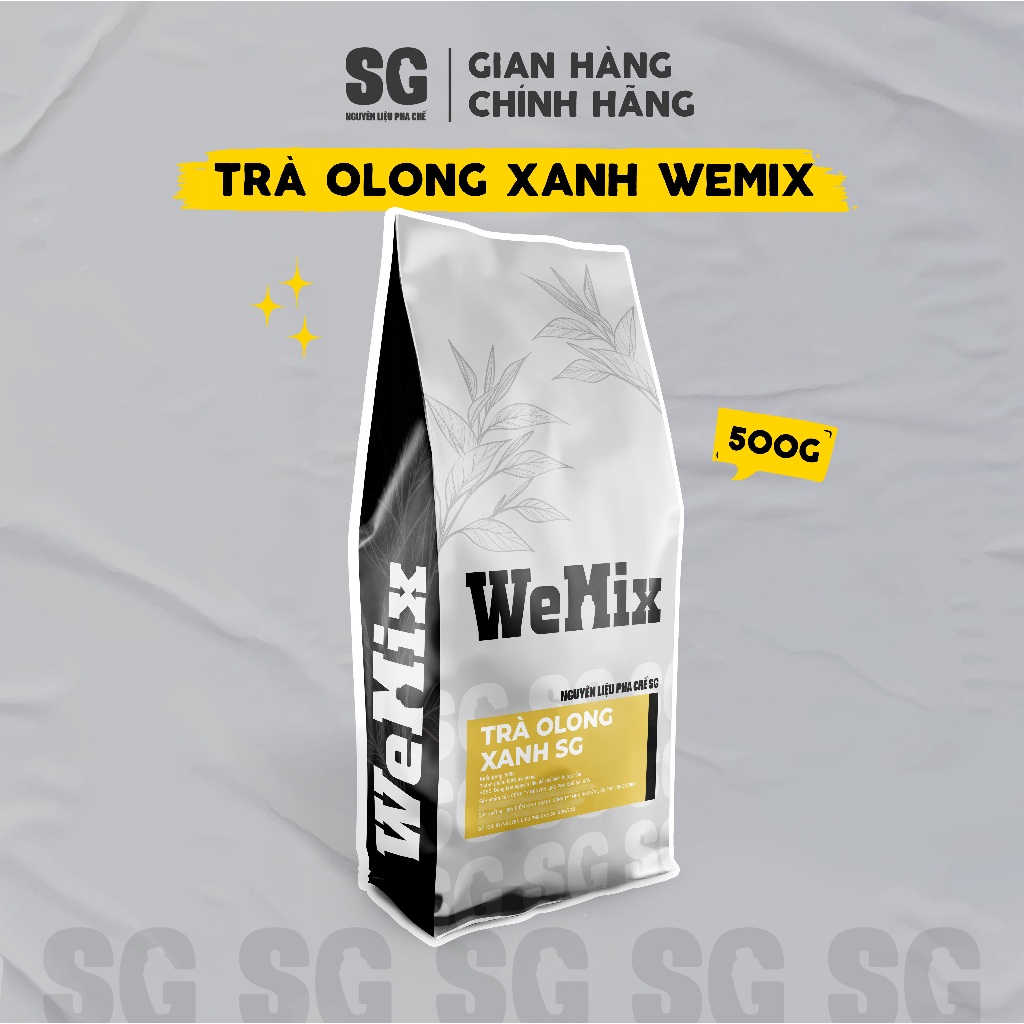 Wemix緑烏龍茶 | 500g袋 |大胆な味 |ミルクティー、フルーツティー作り | SGを混合するための材料