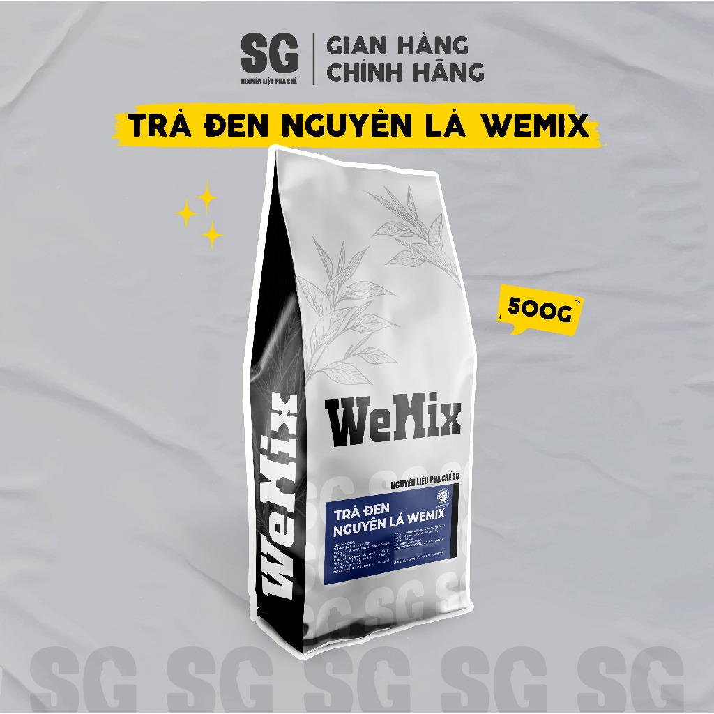 Wemix 全葉紅茶 | 200g袋 |ミルクティーとフルーティーティーを作る | SGを混合するための材料