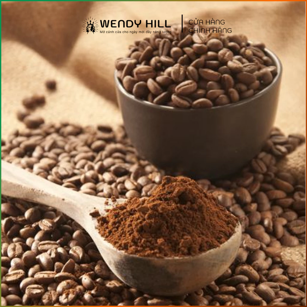 Wendyhill 1Kg ハーモニーブレンドコーヒー豆 (ロブスタ70% & アラビカ30%) 中煎り 無添加 純粋