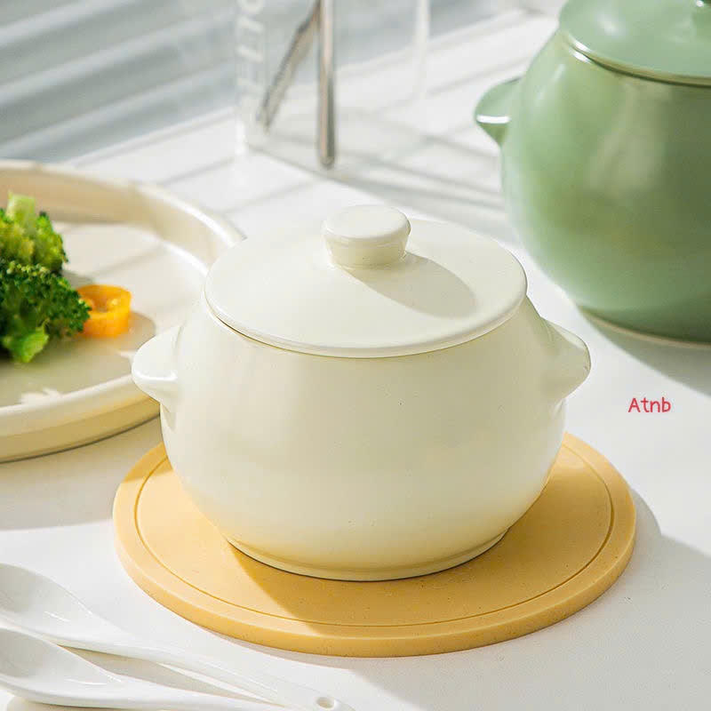 ホワイトキッチン シンプルスタイル HũSứĐựngMỡ 耐久衛生白色 1550ml
