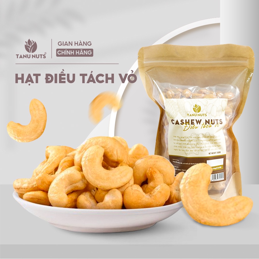 ローストカシューナッツ 塩味 皮なし 500g TANU NUTS