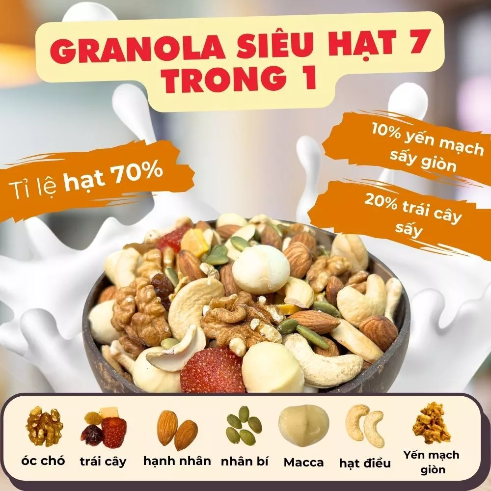 Wise Food グラノーラスーパーシード チョコレート味 500g (クリスピーオーツ10%配合) - 栄養補給＆体型サポート