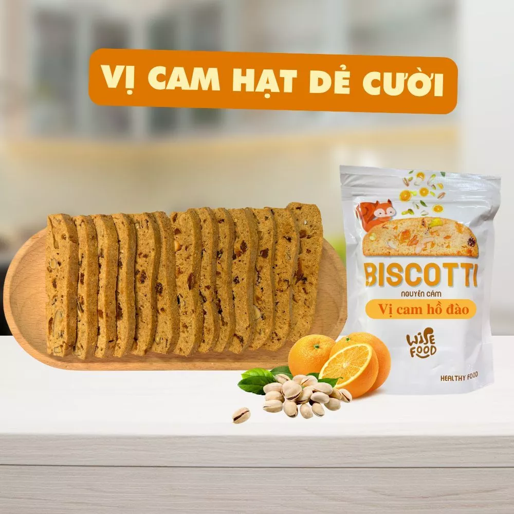 ワイズフード 全粒粉ビスコッティ オレンジピスタチオ味 180g | ダイエット・健康志向のギルトフリーおやつ