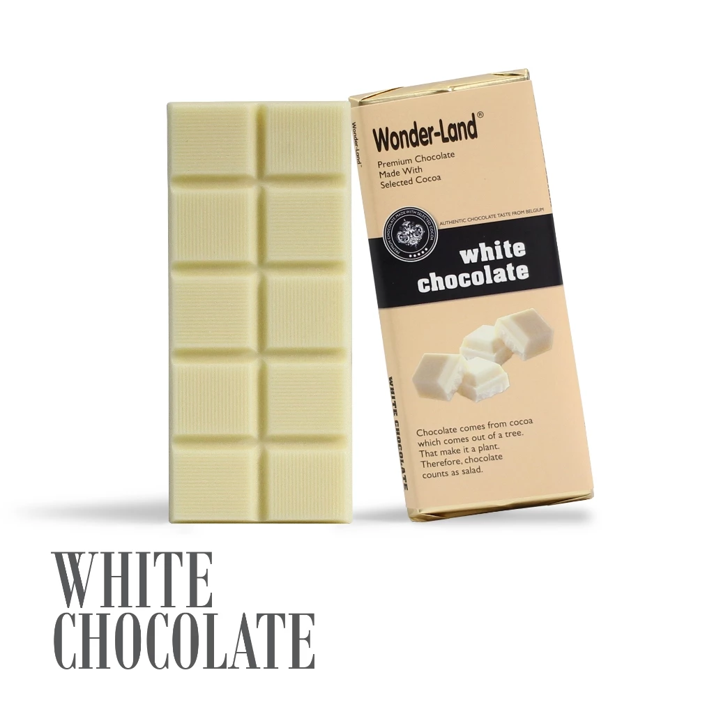 ワンダーランド ホワイトチョコレートバー (45g) - とろける口どけと上品な甘さ