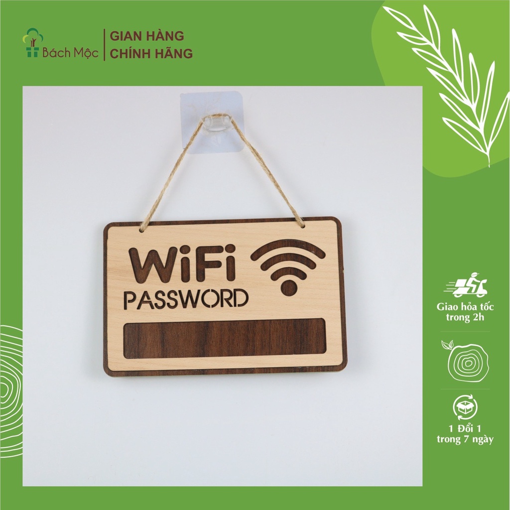 木製ボード "WiFi PASSWORD" 英語 多くのパターン 装飾用 BACH MOC