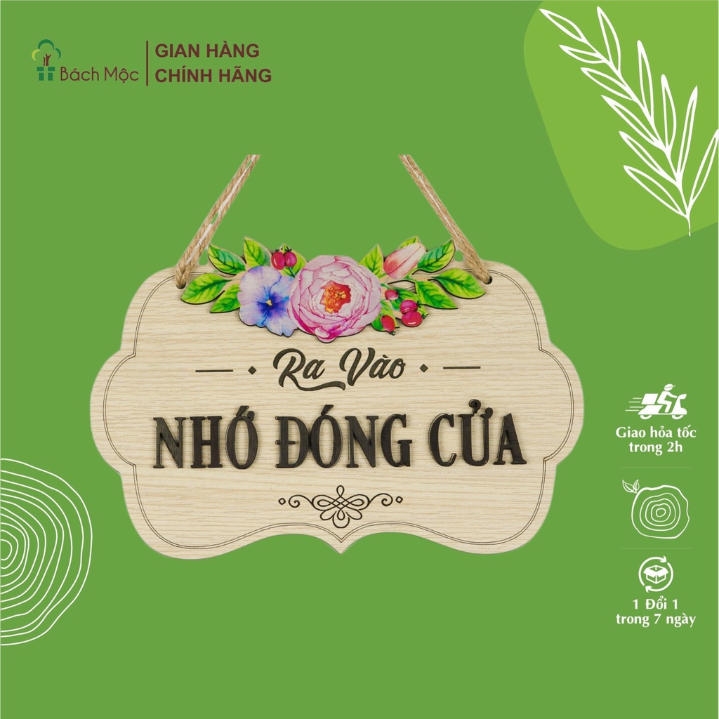 木製ボード "NHO DONG CUA" ベトナム語 多くのパターン 装飾用 BACH MOC