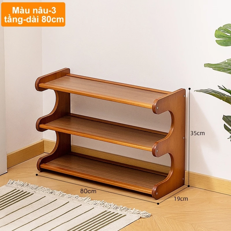 ウッドランド 籐製2段カーブ型多機能収納棚 - 省スペース卓上デコレーション