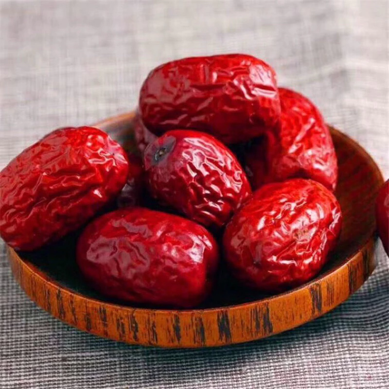 新疆紅棗 特級大粒 500g ジップ袋入り – 肉厚で香り高く、健康と美容に良い天然ドライフルーツ