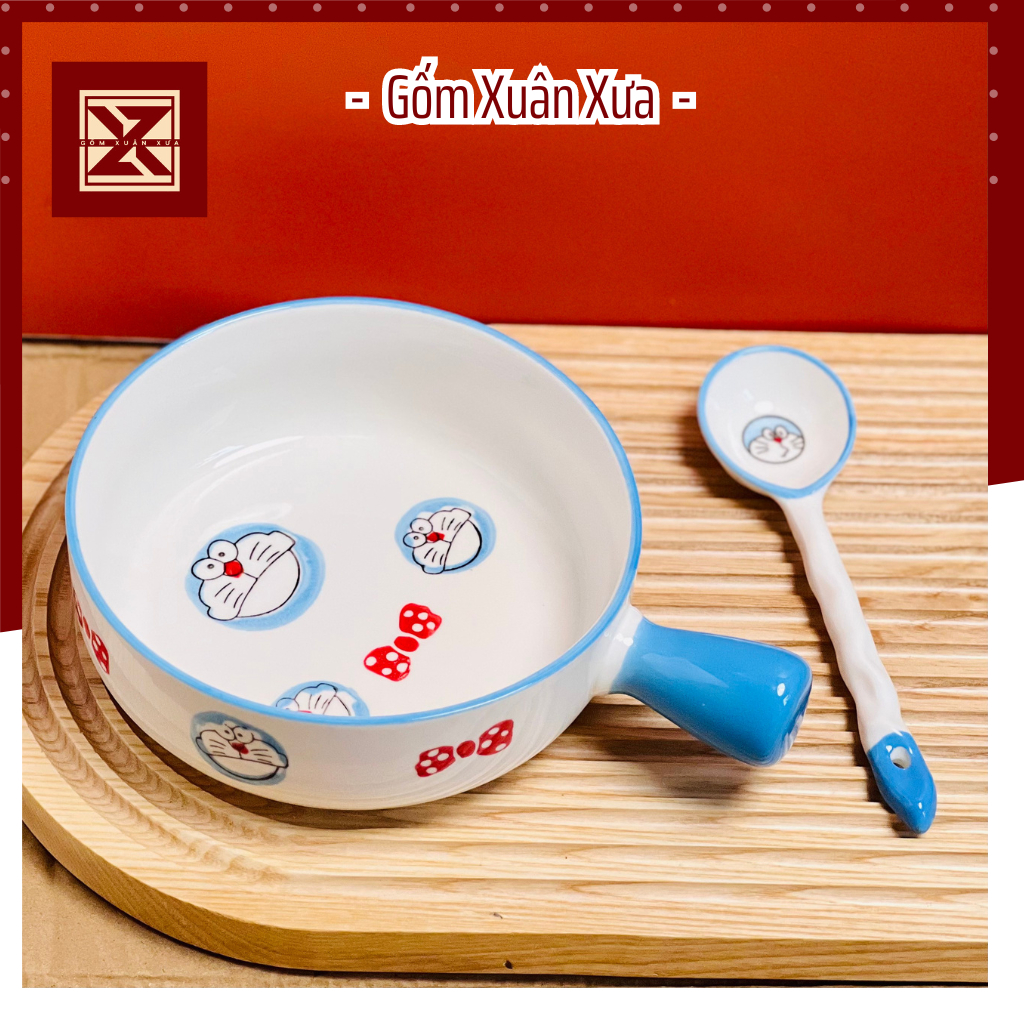 ゴムシュアンシュア ドラえもン ラーメン丼 安全磁器製 750ml 春古窯