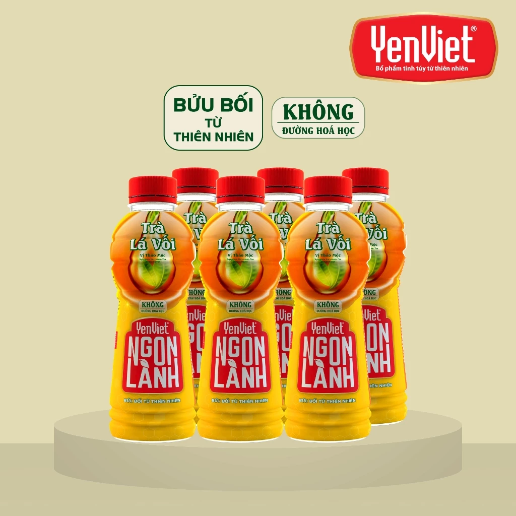 Yến Việt ゴンラン 伝統ハーブ風味 ヴォイ葉茶 (氷砂糖入り) 450ml x 6本セット