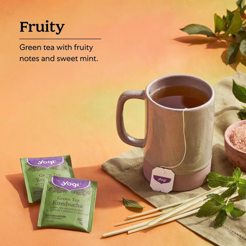 Yogi オーガニック緑茶コンブチャティー