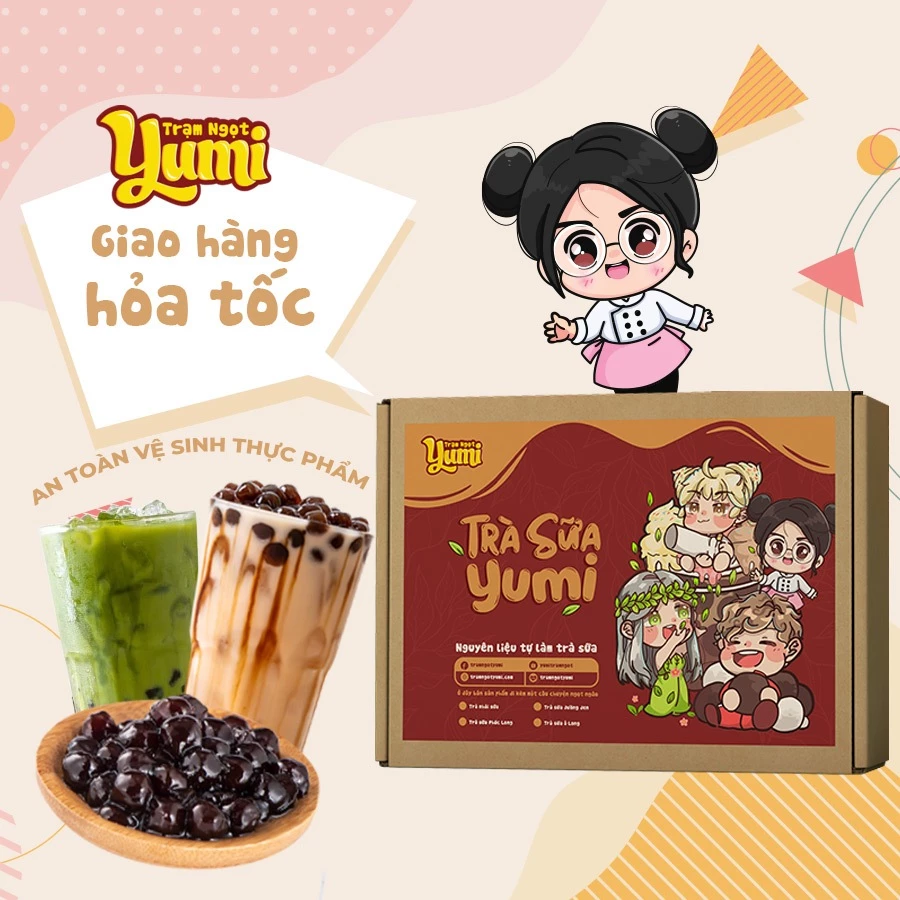 Yumi甘味ステーション特製！自家製ミルクティー手作りキット – 選べるフレーバー、簡単レシピ付で衛生的